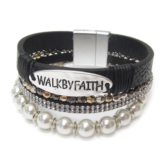 Walk By Faith Multi Layer Bracelet - Picture 1 of 1